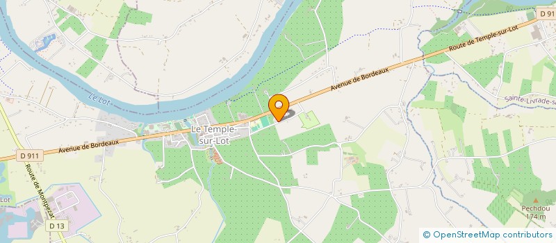 localisation de l'entreprise LA PAUSE GOURMANDE  LE TEMPLE SUR LOT