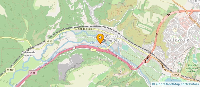 localisation de l'entreprise LA PAUSE GOURMANDE  PLOMBIERES-LES-DIJON