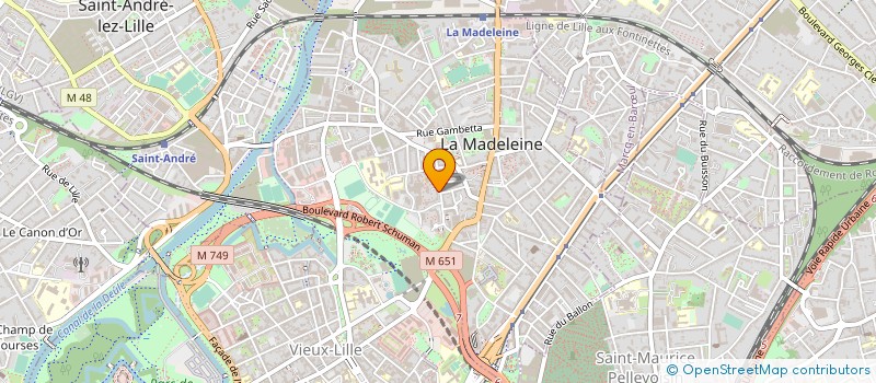 localisation de l'entreprise LA PAUSE GOURMANDE à LA MADELEINE