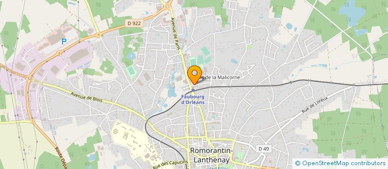 localisation de l'entreprise LA PAUSE GOURMANDE  ROMORANTIN-LANTHENAY