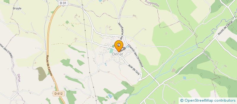 localisation de l'entreprise LA PAUSE GOURMANDE  DENAT