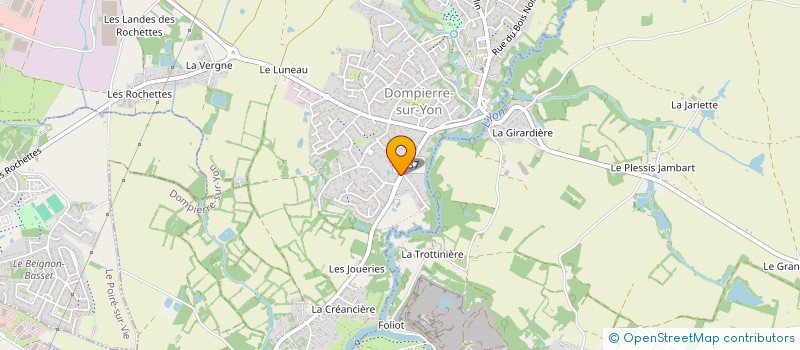 localisation de l'entreprise LA PAUSE GOURMANDE  DOMPIERRE-SUR-YON