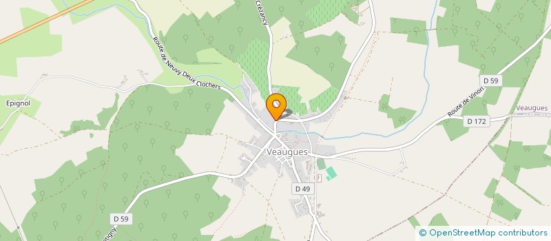 localisation de l'entreprise LA PAUSE GOURMANDE  VEAUGUES