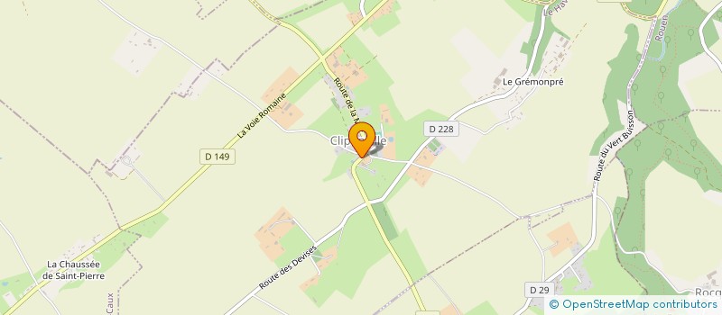 localisation de l'entreprise LA PAUSE GOURMANDE  CLIPONVILLE