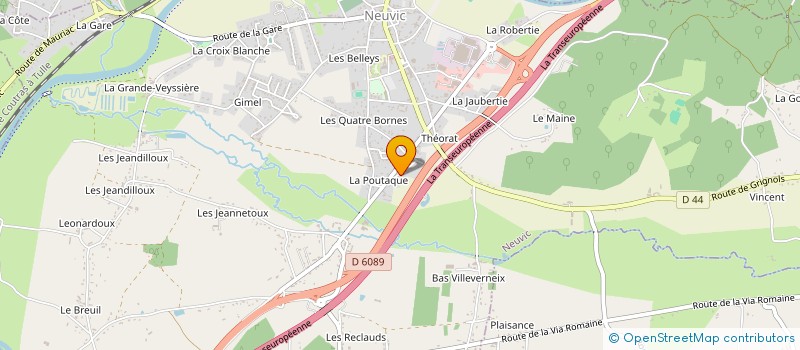 localisation de l'entreprise LA PAUSE QUE GEM  NEUVIC