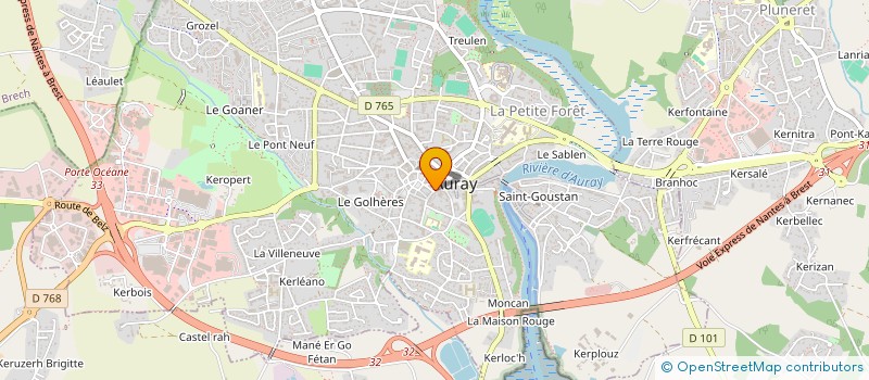 localisation de l'entreprise LA PAUSE SUCREE à AURAY