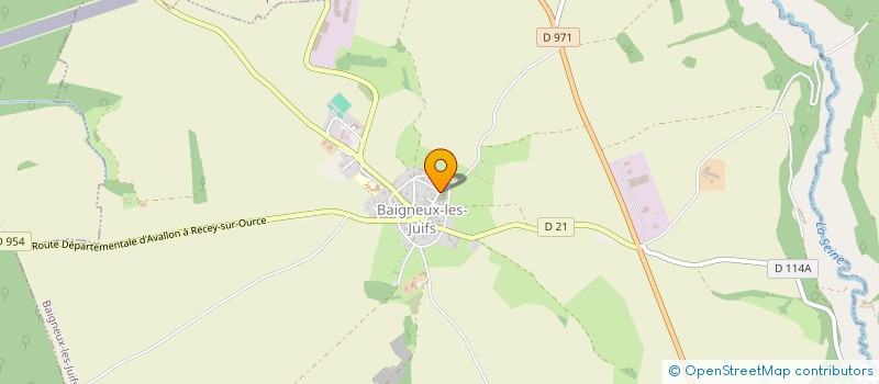 localisation de l'entreprise LA PAUSE SUR MESURE à BAIGNEUX-LES-JUIFS