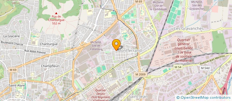 localisation de l'entreprise LA PAUSE VERTUEUSE  CLERMONT-FERRAND