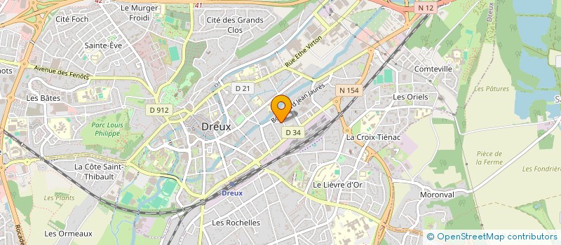 localisation de l'entreprise LA PAVILLONNE à DREUX