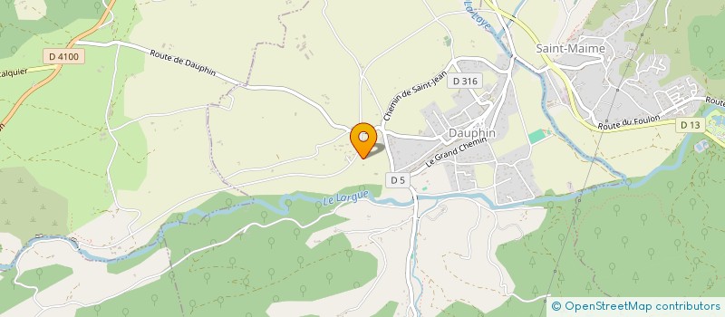 localisation de l'entreprise LA PAYE AU CARRE  DAUPHIN