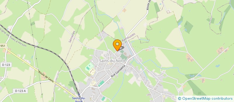 localisation de l'entreprise LA PAYELLE  SAINS-DU-NORD