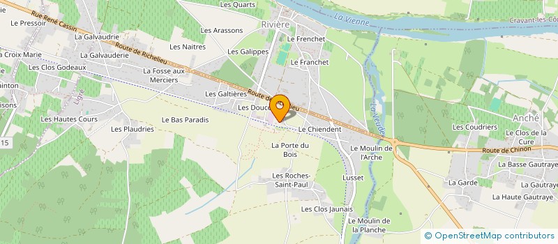 localisation de l'entreprise LA PAYSANNE  CHINON