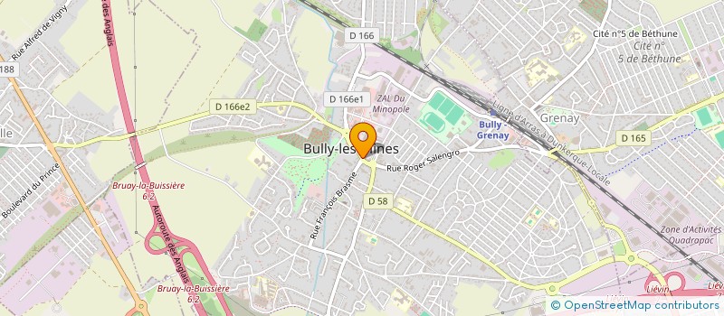 localisation de l'entreprise LA PAYSANNE à BULLY-LES-MINES
