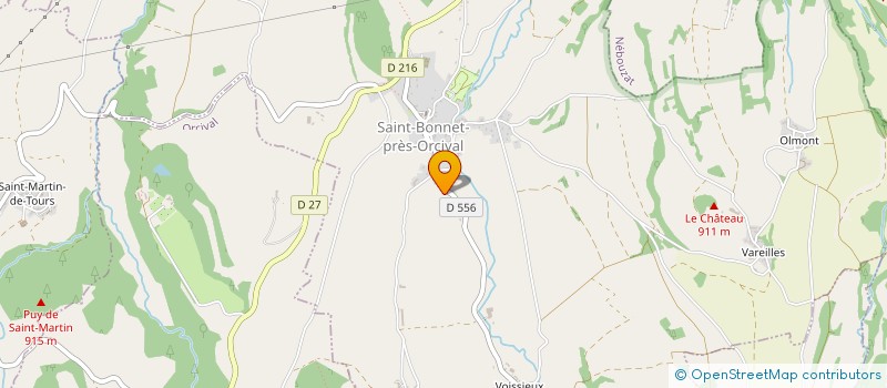 localisation de l'entreprise LA PAYSANNE DES DOMES à OLBY