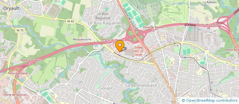 localisation de l'entreprise LA PEAU DE VACHE à ORVAULT