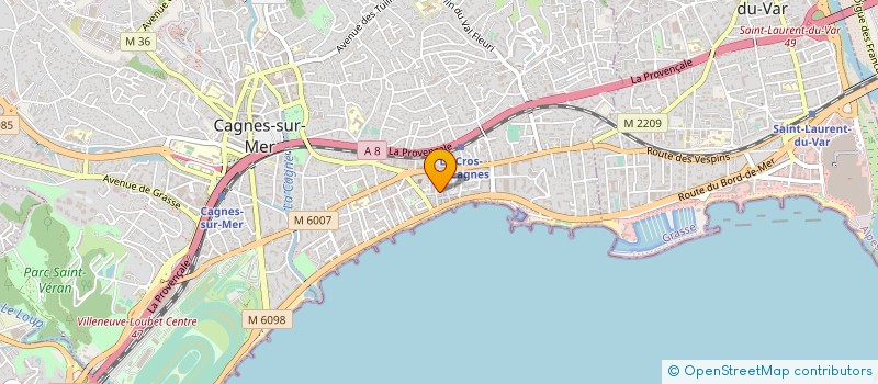 localisation de l'entreprise LA PECHE A LA LIGNE à CAGNES-SUR-MER