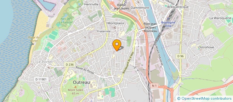 localisation de l'entreprise LA PECHE COTIERE à OUTREAU