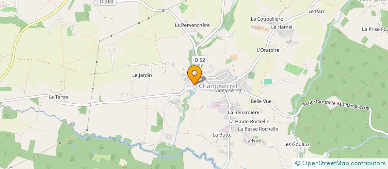 localisation de l'entreprise LA PECHE DE SAM à CHAMPSECRET