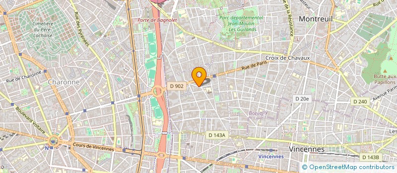 localisation de l'entreprise LA PECHE, MONNAIE LOCALE à MONTREUIL