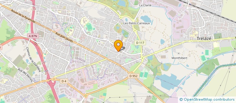 localisation de l'entreprise LA PECHE TRELAZEENNE - ASSOCIATION AGREE DE PECHE ET DE PROTECTION DU MILIEU AQUATIQUE DE TRELAZE ET DES ENVIRONS  TRELAZE