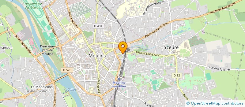 localisation de l'entreprise LA PECHERIE  MOULINS