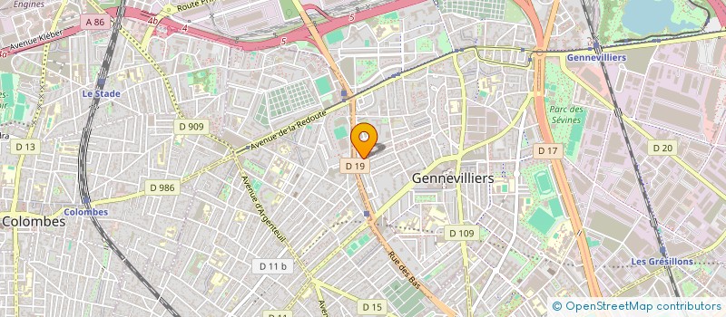 localisation de l'entreprise LA PECHERIE  GENNEVILLIERS