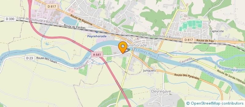 localisation de l'entreprise LA PECHERIE CHICAGO  PEYREHORADE