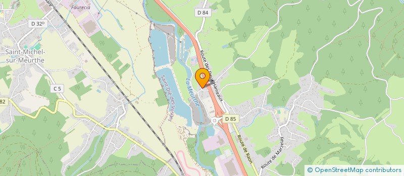 localisation de l'entreprise LA PECHERIE CONTROLE AUTO à SAINT-DIE-DES-VOSGES