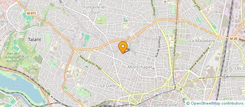 localisation de l'entreprise LA PECOTERIE à DIJON