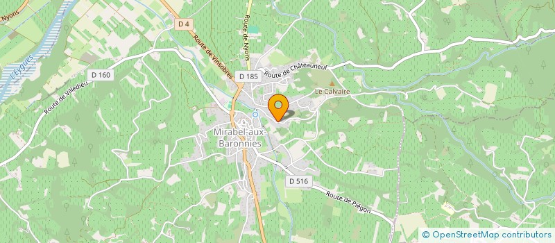 localisation de l'entreprise LA PEDAGOGIE MONTESSORI AUJOURD'HUI  MIRABEL-AUX-BARONNIES