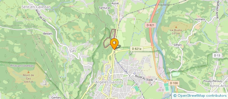 localisation de l'entreprise LA PEGULHE BUREAU DES GUIDES à ARGELES-GAZOST