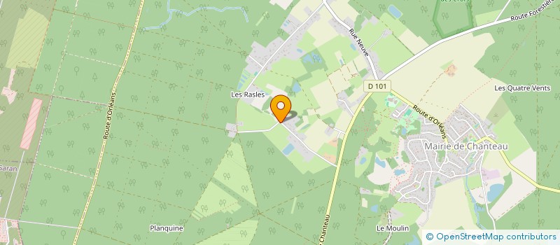 localisation de l'entreprise LA PEIGNERIE DE BEAUMONT  CHANTEAU