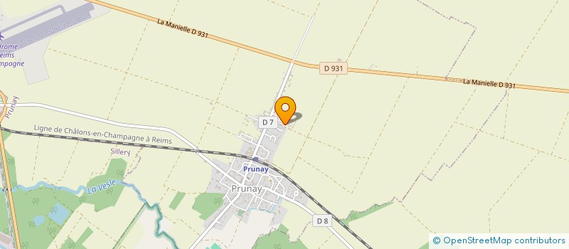 localisation de l'entreprise LA PEILLE  PRUNAY