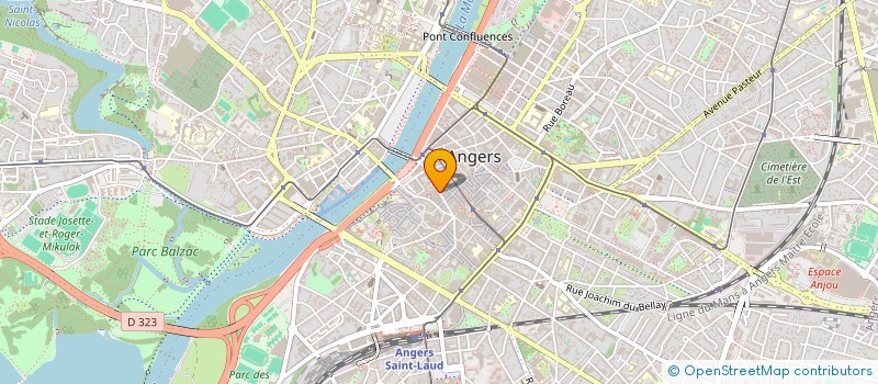 localisation de l'entreprise LA PEINTUR'LURE à ANGERS