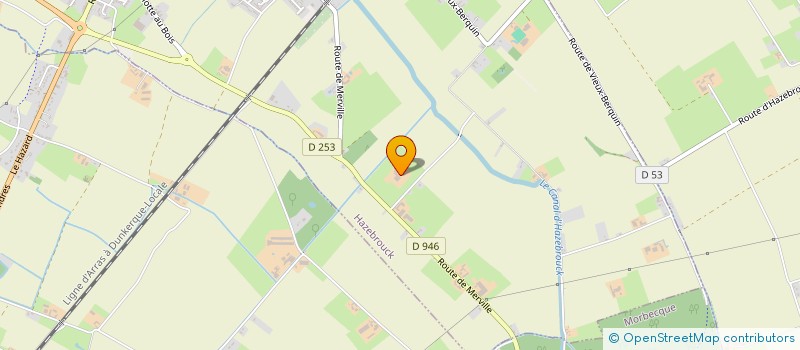 localisation de l'entreprise LA PELLE DACQUIN  HAZEBROUCK
