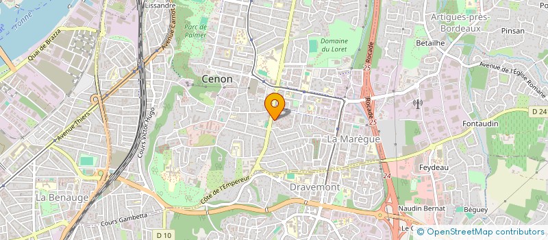 localisation de l'entreprise LA PELLE DE LA NATURE à CENON