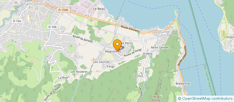 localisation de l'entreprise LA PELLE TENACE  DUINGT