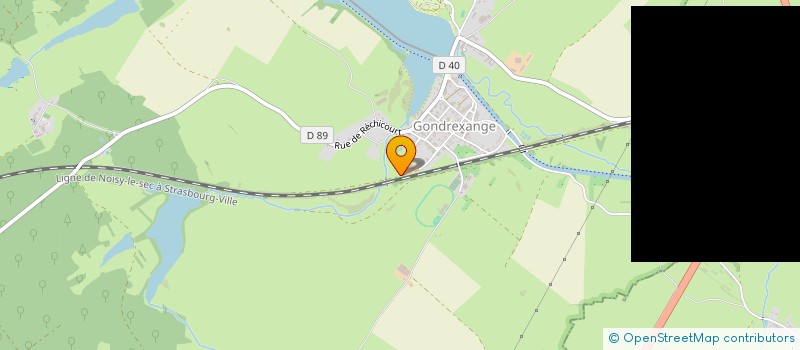 localisation de l'entreprise LA PELLE VERTE  GONDREXANGE