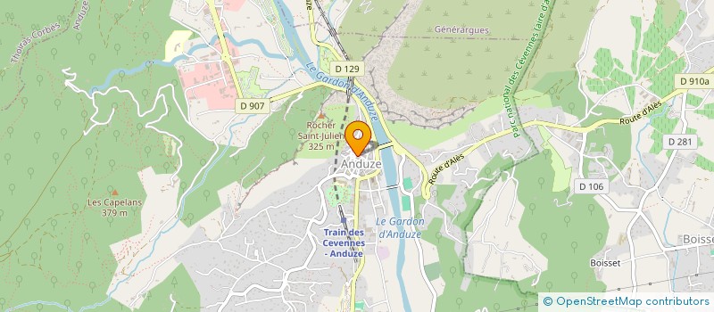 localisation de l'entreprise LA PELLEGRINE  ANDUZE