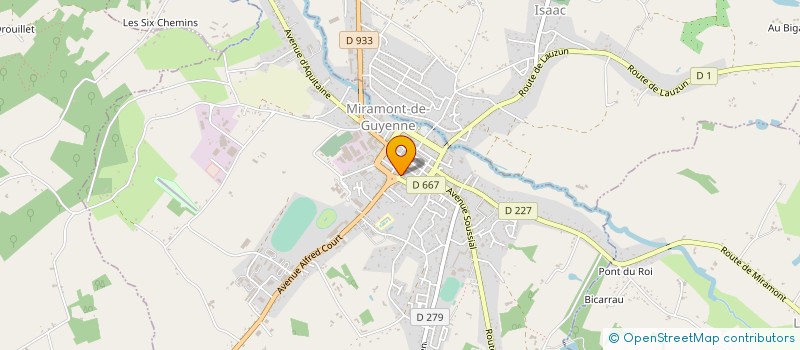 localisation de l'entreprise LA PELOTE KIRI - ACCROC AU TRICOT à MIRAMONT-DE-GUYENNE