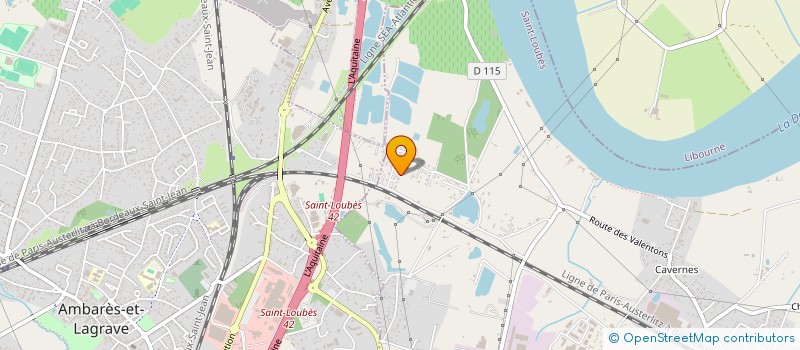 localisation de l'entreprise LA PELOTHEQUE à SAINT-LOUBES
