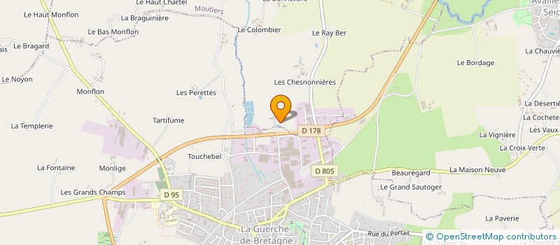 localisation de l'entreprise LA PELTIERE  DROUGES