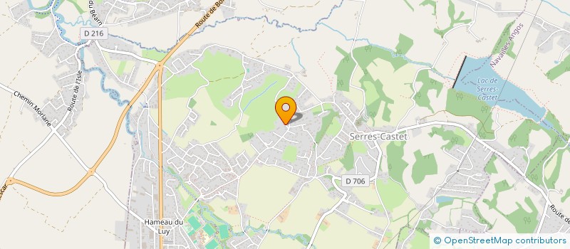 localisation de l'entreprise LA PENA DES ANCIENS DU COMITE  SERRES-CASTET