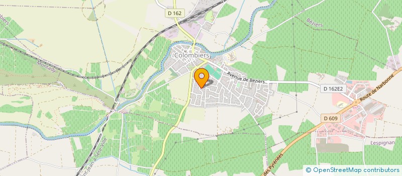 localisation de l'entreprise LA PENA DU LANGUEDOC DE BEZIERS  NISSAN-LEZ-ENSERUNE