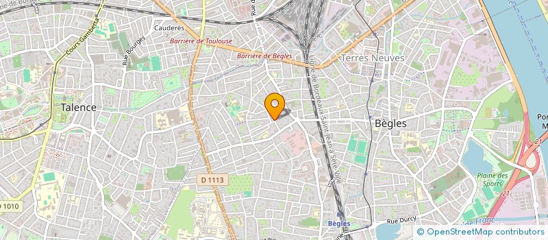 localisation de l'entreprise LA PENA FAYA à BEGLES