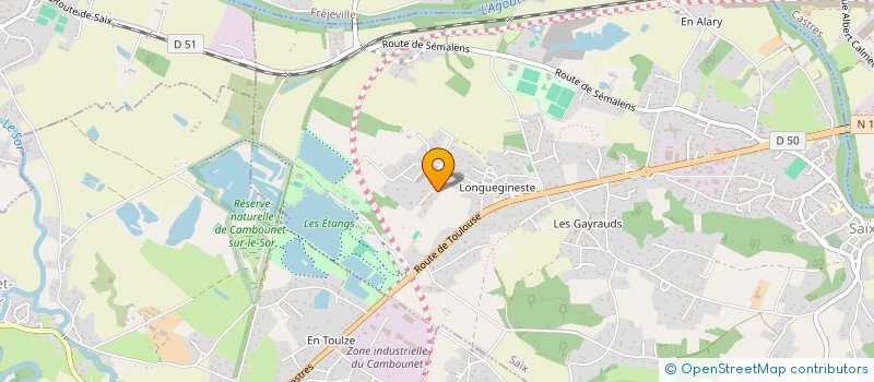localisation de l'entreprise LA PENAQUI DE SOR AGOUT XV à SAIX
