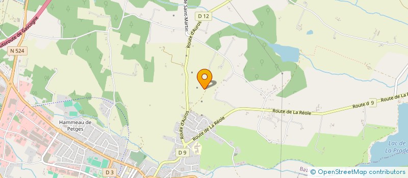 localisation de l'entreprise LA PENDELLE - MONTAGNON  BAZAS