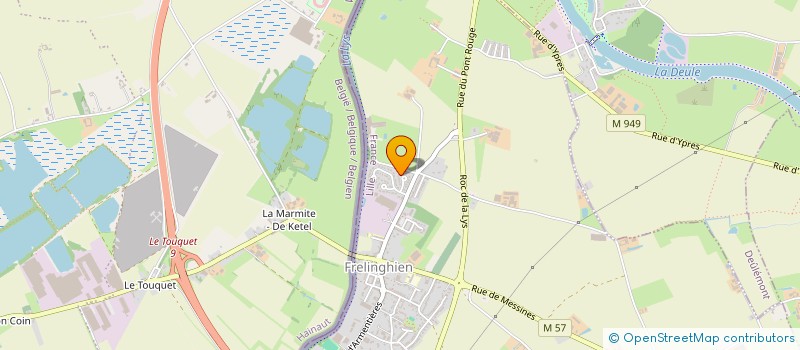 localisation de l'entreprise LA PENDULE D'ARGENT  FRELINGHIEN