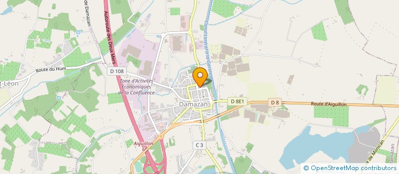 localisation de l'entreprise LA PENIA  DAMAZAN