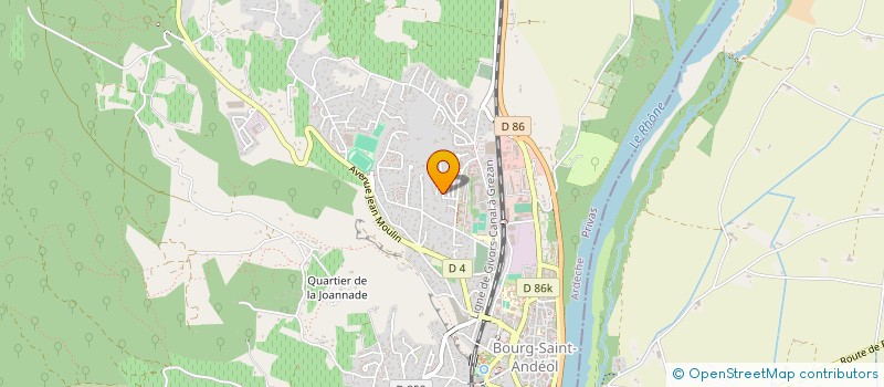 localisation de l'entreprise LA PENICHE  BOURG-SAINT-ANDEOL